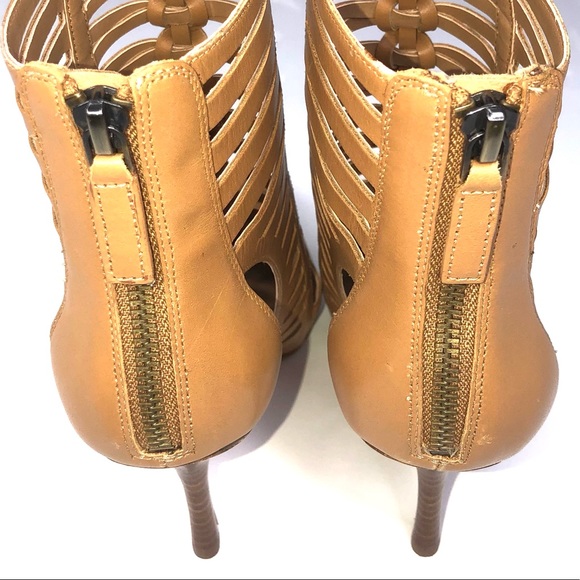 NEW WEST GLADIATOR NATURAL LEATHER HEELS - Picture 6 of 9